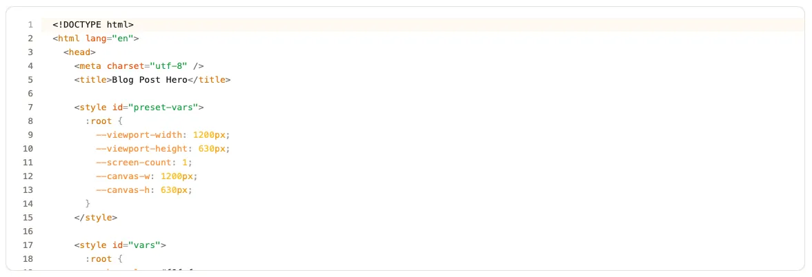 Code editor in light mode
